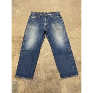 Levis 550 Jeans Mens 40x30‎ Medium Wash Blue Relaxed Fit Tapered Leg Zip Fly